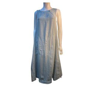 Seasalt Cornwall Cresting Waves Sleeveless Linen Dress Size US 4 UK 8 EU 36 EUC